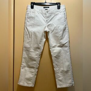 EUC- WHBM “Slim Crop” white jeans